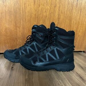 Men's Black Tactical High-Top Utility Boots